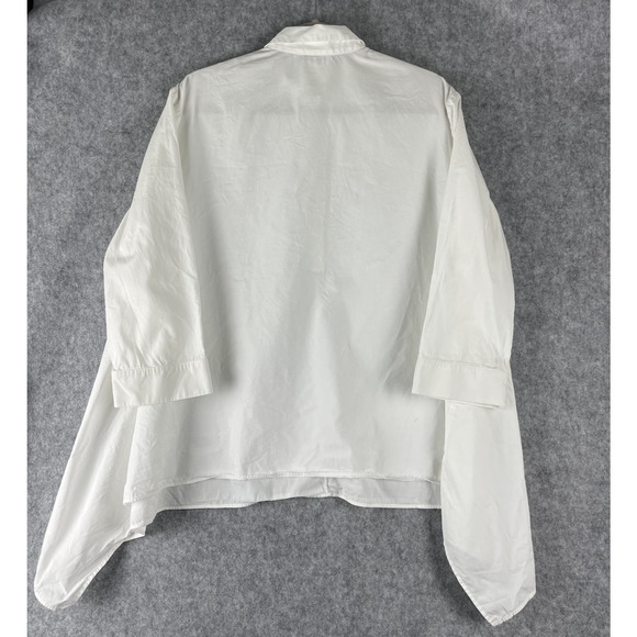 Fuzzi Jean Paul Gaultier Tunic Top Womens 46 White Popover Quiet Luxury Minimal - Picture 8 of 10